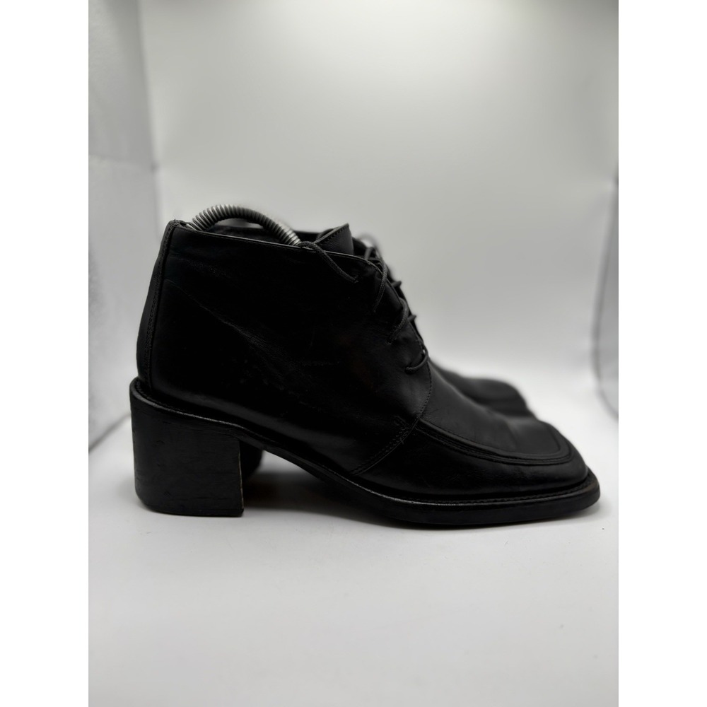 Vintage Kenneth Cole Women's Black Block Heel Squared Toe‎ Size 7.5 M Y2K